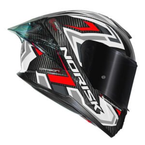 CAPACETE NORISK CARBON R SPOT BRANCO