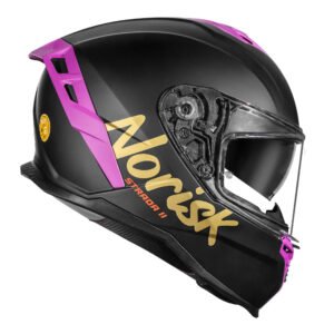 CAPACETE NORISK STRADA II LOTUS PRETO FOSCO